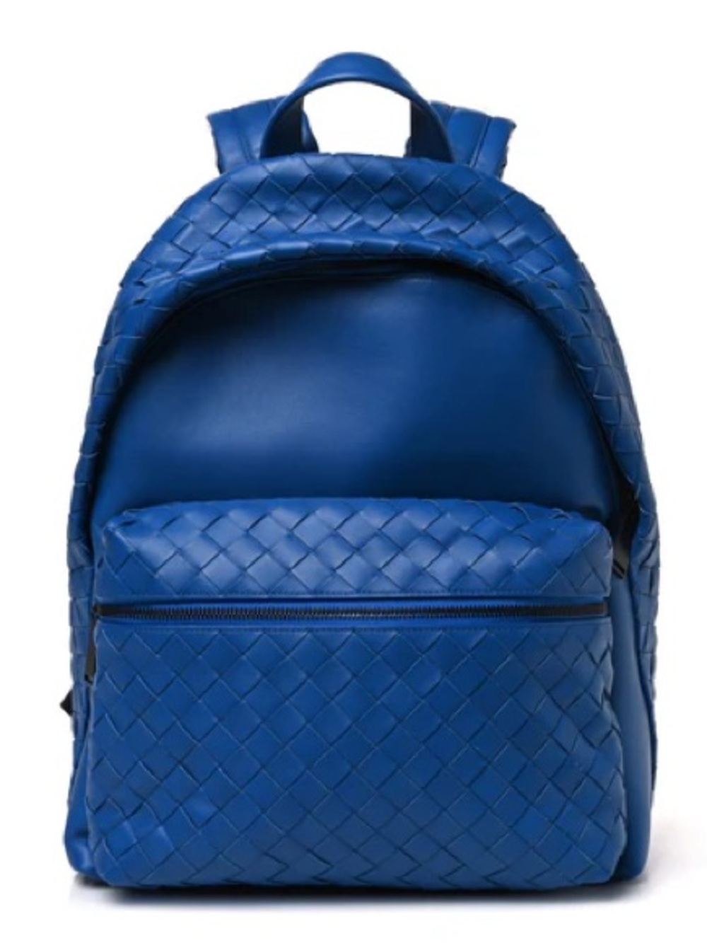 Bottega Veneta Royal Blue Intrecciato Leather Backpack